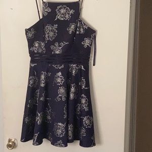 Purple cocktail dress